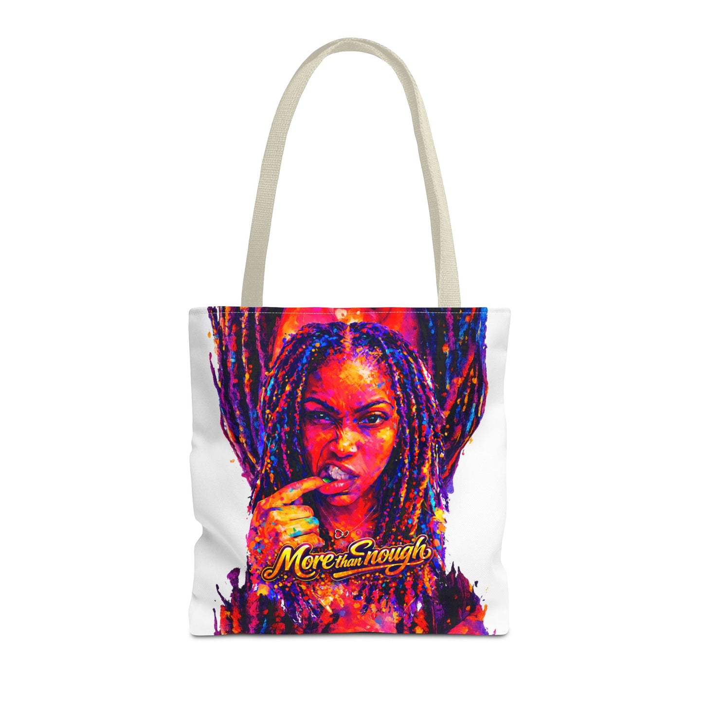 Kel’lai Latrice Abstract Tote Bag (white) – More Than Enough Collection