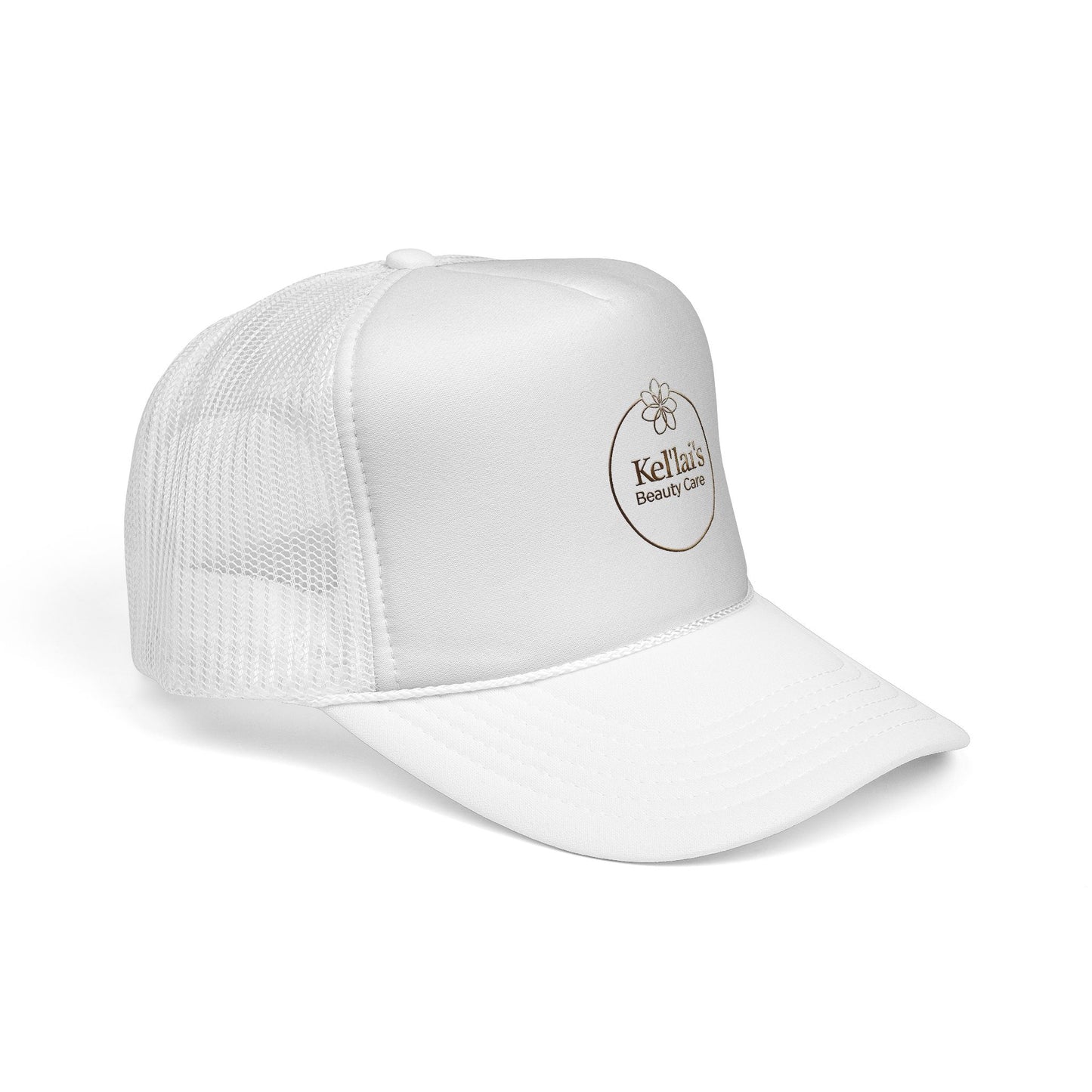 Kel'lai's Beauty Care Logo Trucker Cap | Floral Emblem Mesh Hat