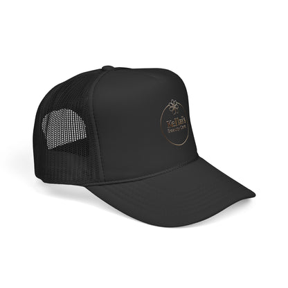 Kel'lai's Beauty Care Logo Trucker Cap | Floral Emblem Mesh Hat