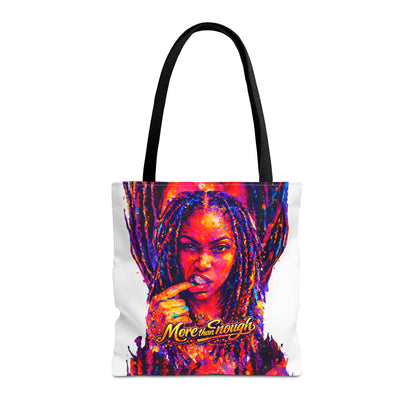 Kel’lai Latrice Abstract Tote Bag (white) – More Than Enough Collection