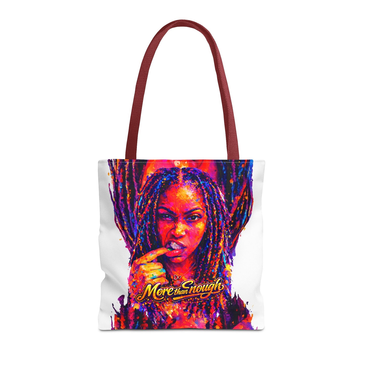 Kel’lai Latrice Abstract Tote Bag (white) – More Than Enough Collection