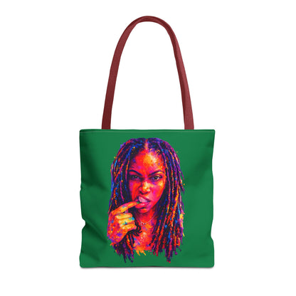 Kel’lai Latrice Abstract Tote Bag (Green)– More Than Enough Collection