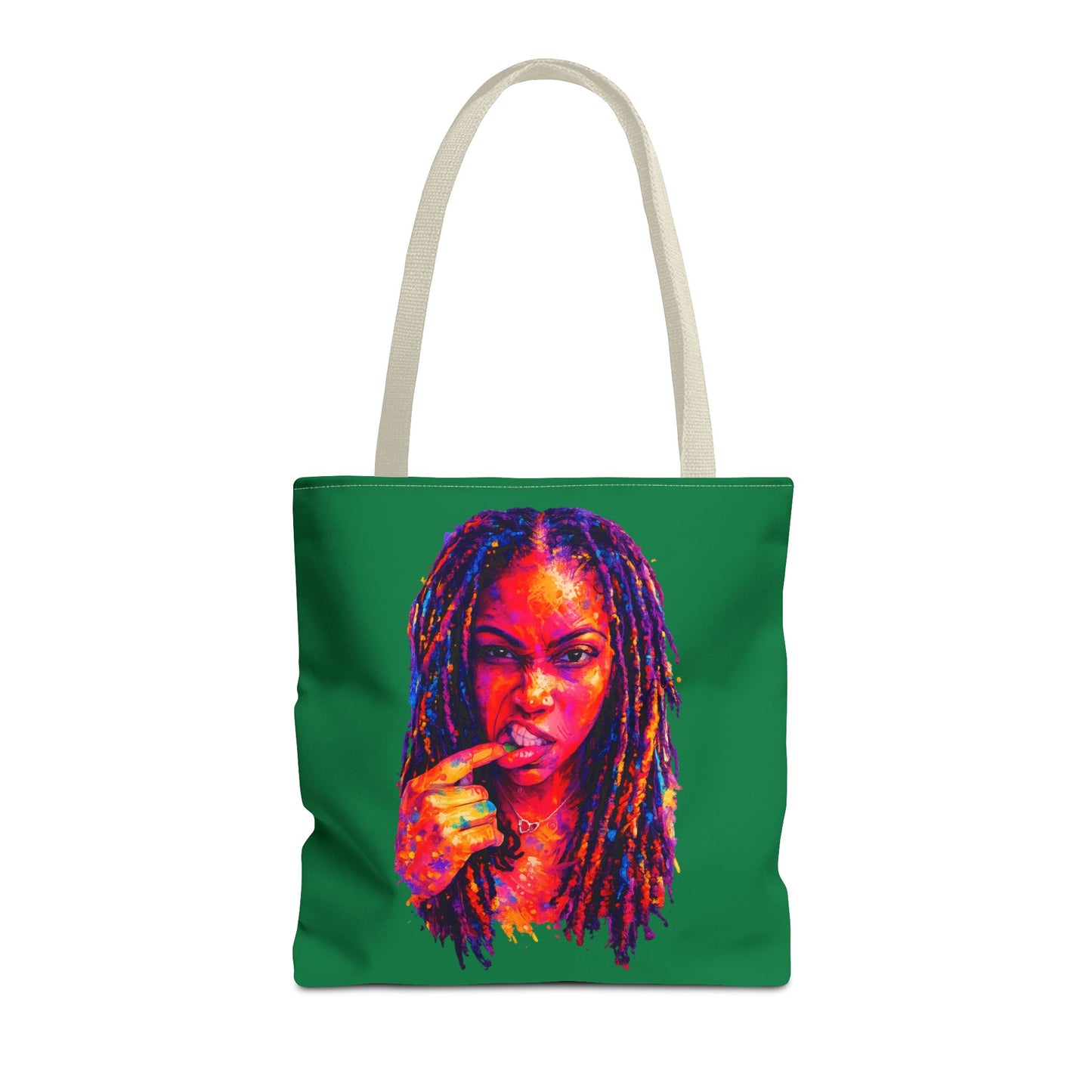 Kel’lai Latrice Abstract Tote Bag (Green)– More Than Enough Collection